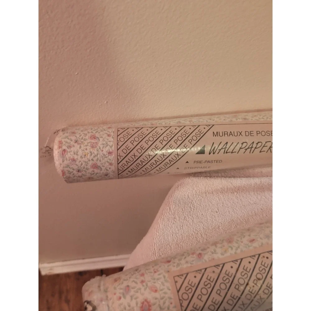 VTG  Wallpaper  Muraux De Pose Floral Cottagecore 2 Dbl Rolls NOS Prepasted Germ